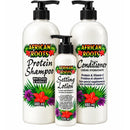 African Roots Setting Lotion 120ml With Shampoo & Conditioner 16oz