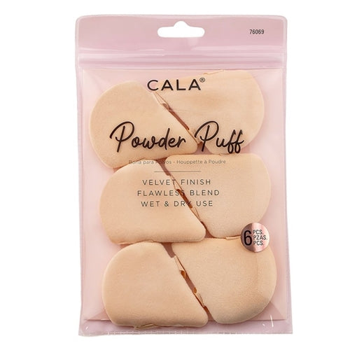 Cala 6pc Powder Puff - Nude Triangle