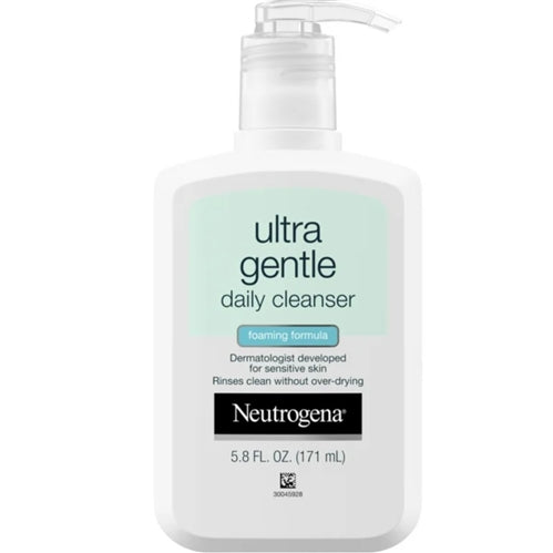 Neutrogena Ultra Gentle Daily Facial Cleanser for Sensitive Skin, 5.8 oz