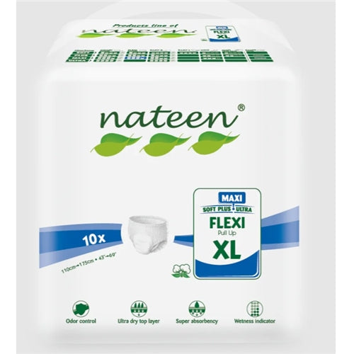 Nateen Plus Soft Maxi Flexi Adult Diaper Pull Ups 10's