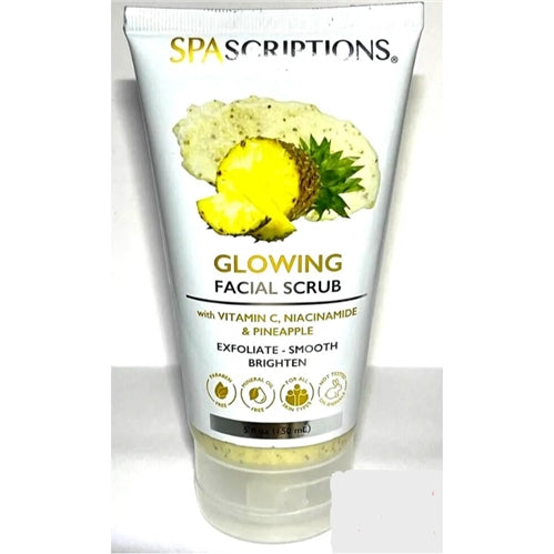 Spascriptions Glowing Facial Scrub With Vitamin C, Niacinamide & Pineapple 5 oz