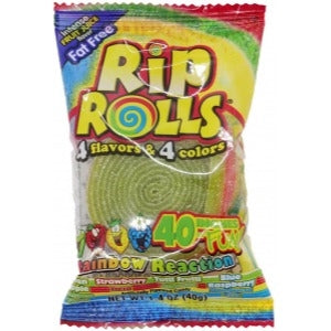 Rip Rolls Flavoured Candy - 40 Inches Of Fun