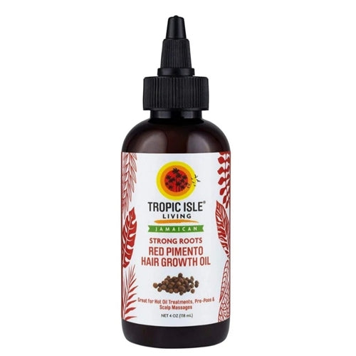 Tropic Isle Living Jamaican Strong Roots Red Pimento Hair Growth Oil, 4 Ounce