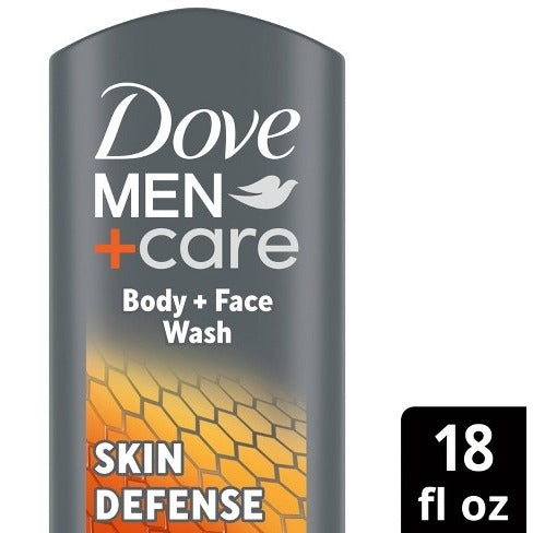 Dove Men+Care Skin Defense Antibacterial Body Wash Soap - 18 fl oz