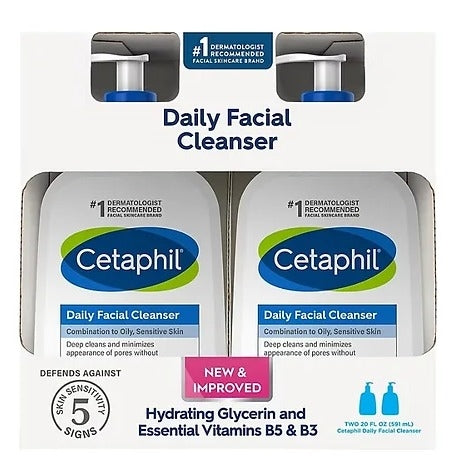 Cetaphil Daily Facial Cleanser - 20 fl Oz - 2 Pack