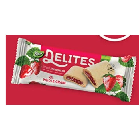 Delites Whole Grain Soft Baked Strawberry Bar 25g