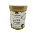 African Pride Moisture Miracle Max Hold Styling Gel with Olive Oil & Tee Tree Oil - 18 fl oz