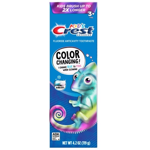 Crest Kids' Advanced Chameleon Toothpaste - Bubblegum 4.2 oz