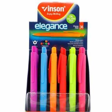 Vinson Coloured Single Ball Pen