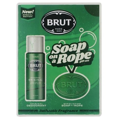Brut Soap On A Rope 2Pc Gift Set