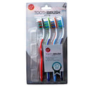 U 4 Pack Toothbrush With Cap - Hard