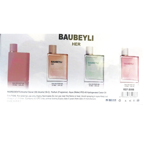 Baubeyli 4pc Eau De Parfum Gift Set For Ladies