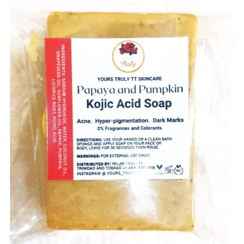 Yours Truly TT Papaya & Pumpkin Kojic Acid Soap