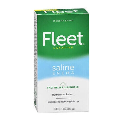 Fleet Gentle Saline Adult Enema, 4.5 Ounces Twin Pack