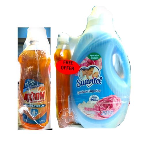 Suavitel Fabric Softener, Field Of Flowers - 3 L, Axion Free Offer