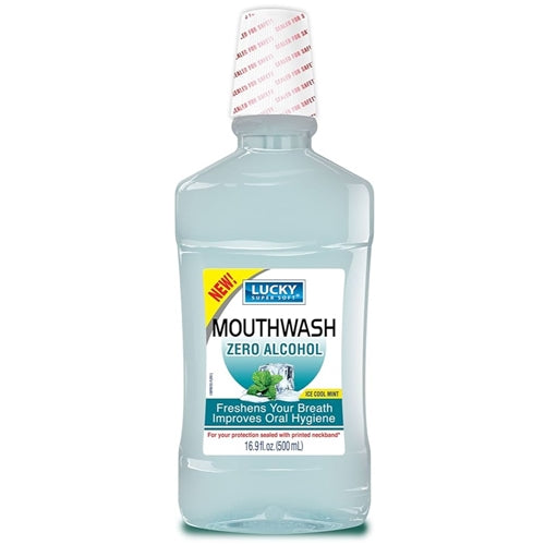 Lucky Super Soft Mouthwash, Zero Alcohol, 16.9 Fluid Ounce