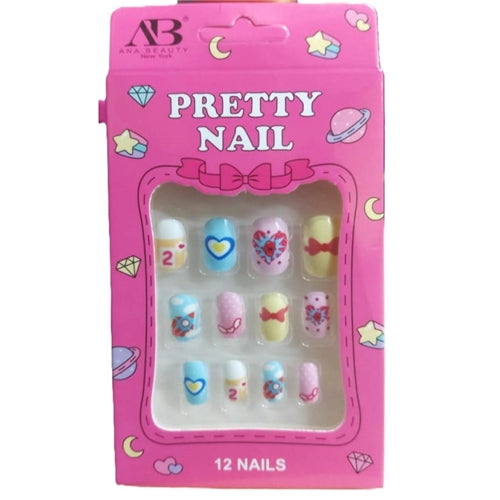 Ana Beauty Pretty Nail Press On Nails - 12 Nails