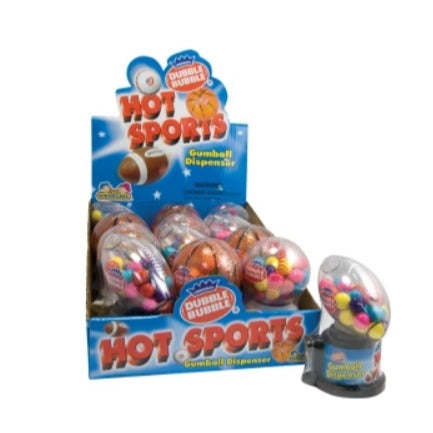 Dubble Bubble Hot Sports Single Gumball Dispenser 1.41 Oz