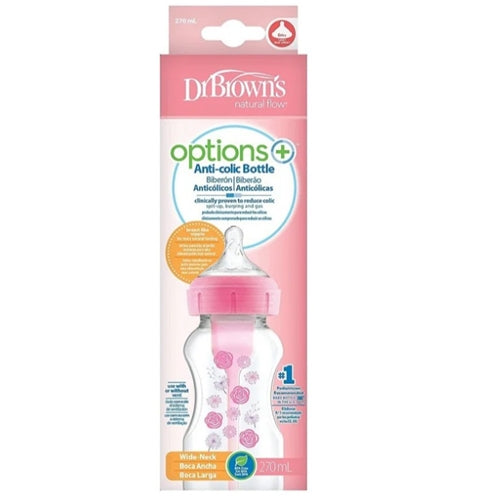 Dr. Brown’s Options+ Anti Colic Bottle Wide Neck Bottle 9oz