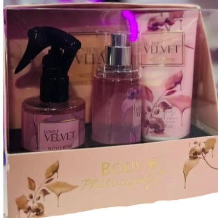 Body Philosophy Lovely Velvet 3pc Gift Set