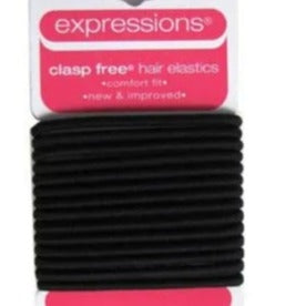 Expressions 14pc Non Metal Elastic Hair Ties - Black