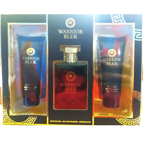 United Scents Warrior Blue 3pc Gift Set For Men