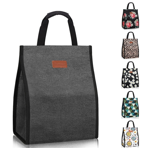 Insulated Lunch Bags - Assorted Colors & Patterns