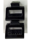 Must Have Beauty Rectangle Claw Clip - 2 Pcs - Black