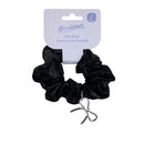 Glamour 1Pc Hair Band Black With Silver Bow