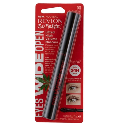 Revlon So Fierce! Eyes Wide Open Mascara, Blackest Black 101, 0.24 fl oz