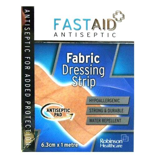 Fastaid Antiseptic Washproof Dressing Strip 6.3cm X 1M