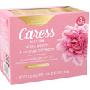 Caress Daily Silk 3Pk Soap 9.45oz-White Peach & Orange Blossom