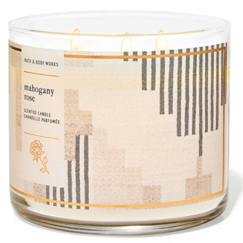 Bath & Body Works Mahogany Rose 3 Wick Candle 411g