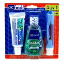 Dr Fresh Travel Kit 3 In 1- Toothpaste, Mouthwash & Toothbrush