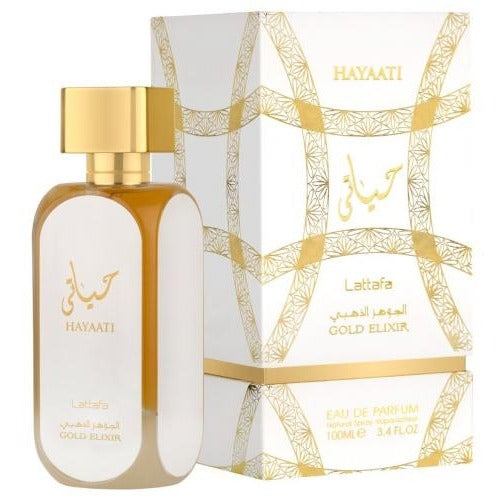 Lattafa Hayaati Gold Elixir Eau de Parfum Spray 3.4 Ounce