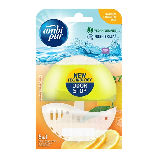 Ambi Pur 5 In 1 Anti Deodorizing Liquid Toilet Rim Freshener 55ml