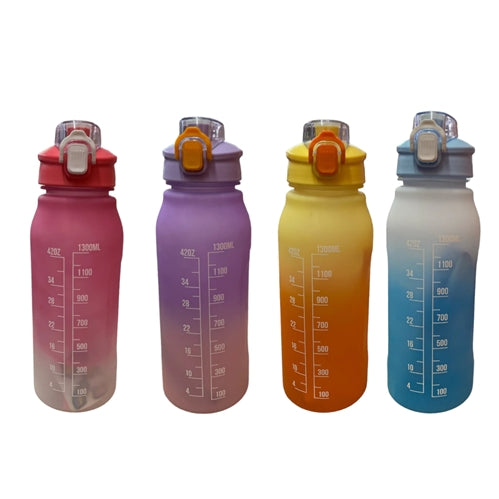 Colored Motivational Water Bottle 1300ml