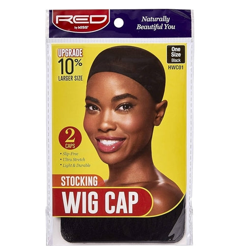 Red By Kiss Stocking Wig Cap - 2pcs