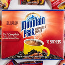 Mountain Peak Original Jamaican 3 In 1 Flavored Coffee, 10 Sachets