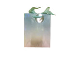 Rainbow Paper Gift Bag -Blue & Pink With Foil Stamp- Medium