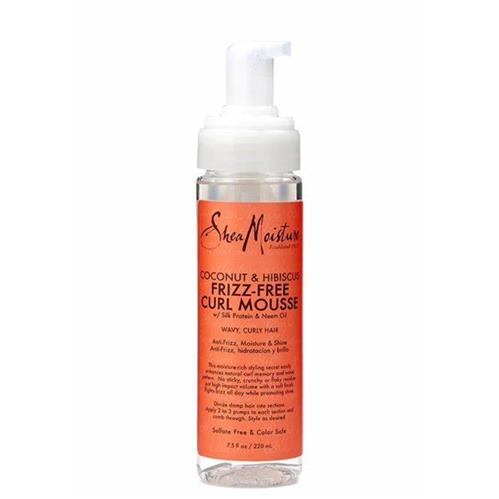 SheaMoisture Curl Mousse for Frizz Control Coconut and Hibiscus - 7.5 fl oz