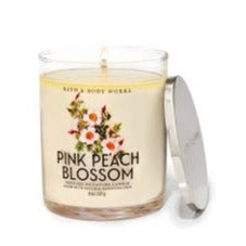 Bath & Body Works Pink Peach Blossom Single Wick Candle 227g