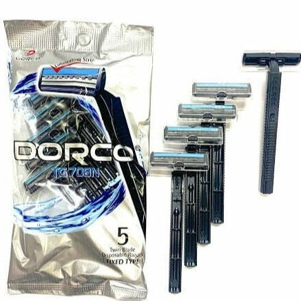 Dorco Twin Blade Disposable Razors 5ct