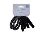 Glamour 6 Pc Hair Tie & Coils - Black