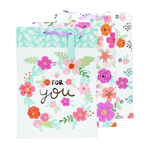 Voila Extra Large Just For You Floral Gift Bag