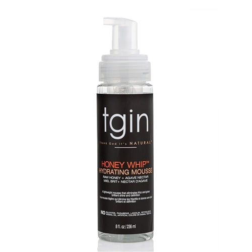 TGIN Honey Whip Hydrating Mousse for Natural, Dry, Curly, and Damaged Hair - 8 Oz