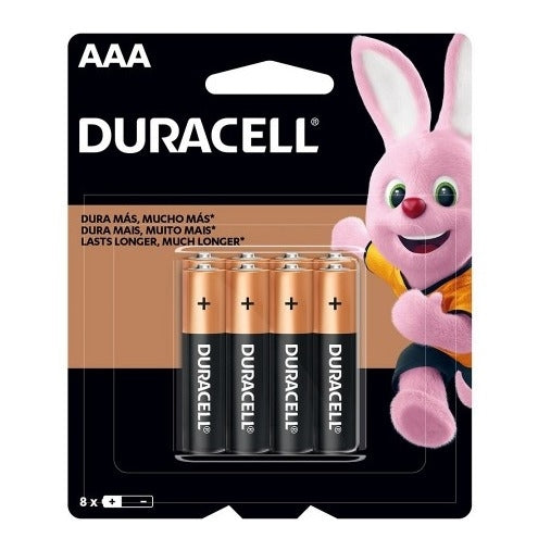 Duracell AAA Alkaline Battery Pack 8