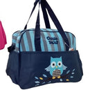 Cutie Baby Single Diaper Tote Bag With Changing Mat - Owl Design