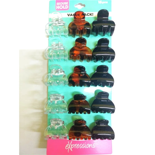 Expressions 15pc Mini Hair Clips