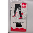 Sheer Perfect Black Heart Jacquard Pantyhose